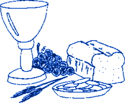 wine bread food for Jesus' disciples illustration